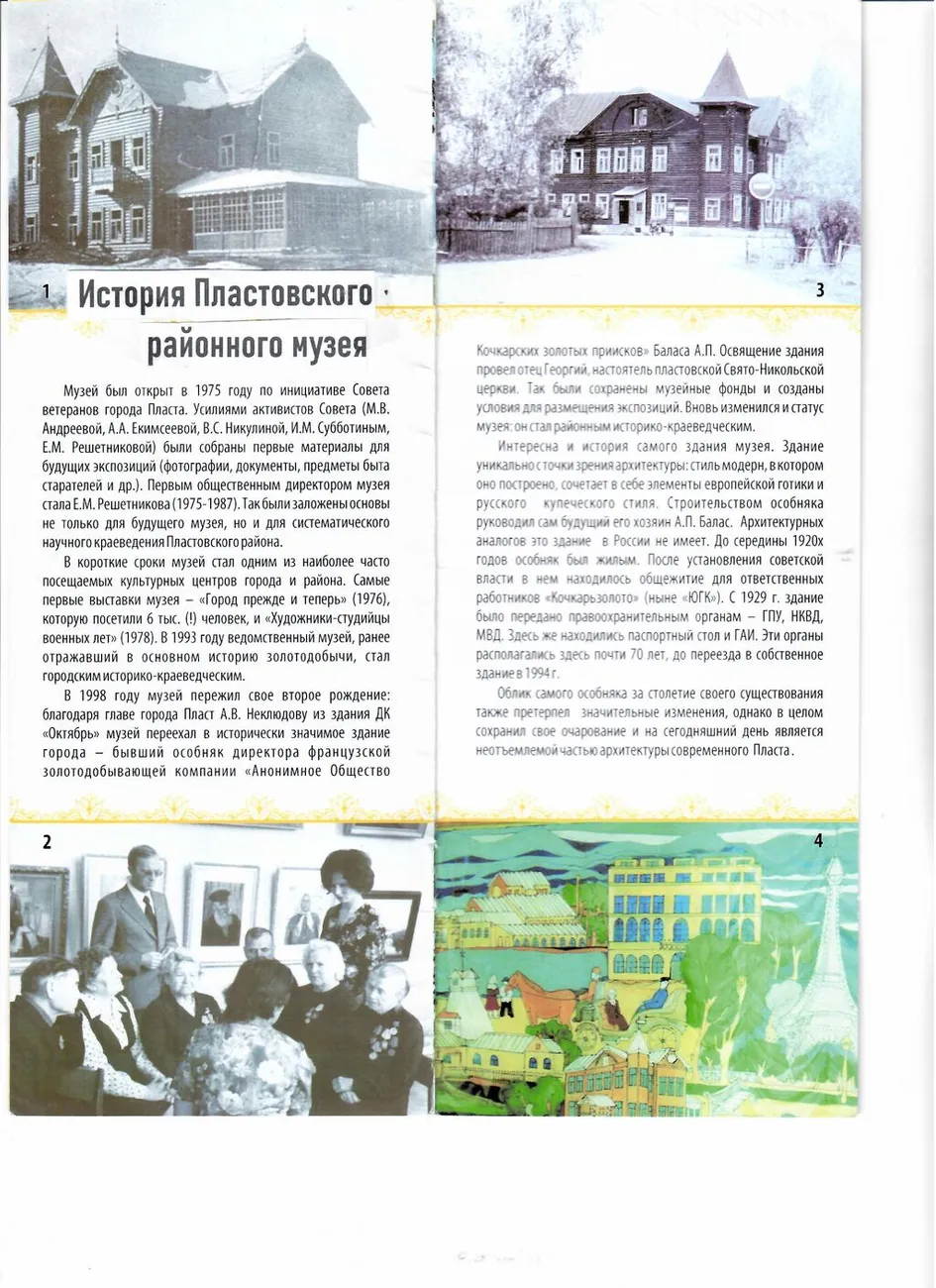 История Пластовского районного музея 001